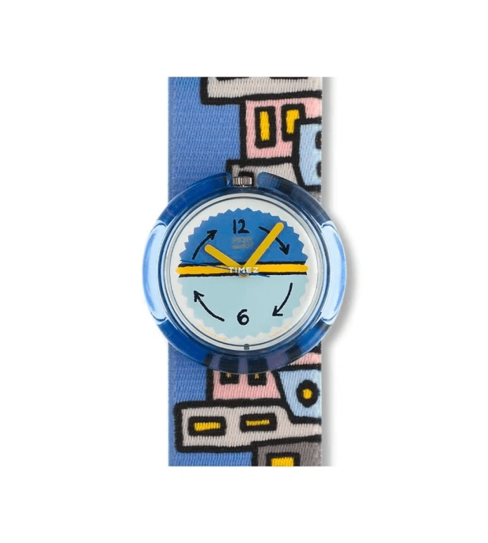 Swatch,Originals 40mm,40mm,Plastic,Blue,White,Quartz,Sapphire,Blue,PMN100