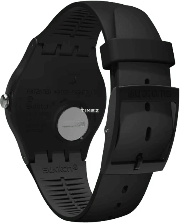 Swatch,Originals 41mm,41mm,Plastic,Grey,Quartz,Round,Black,SUOB139
