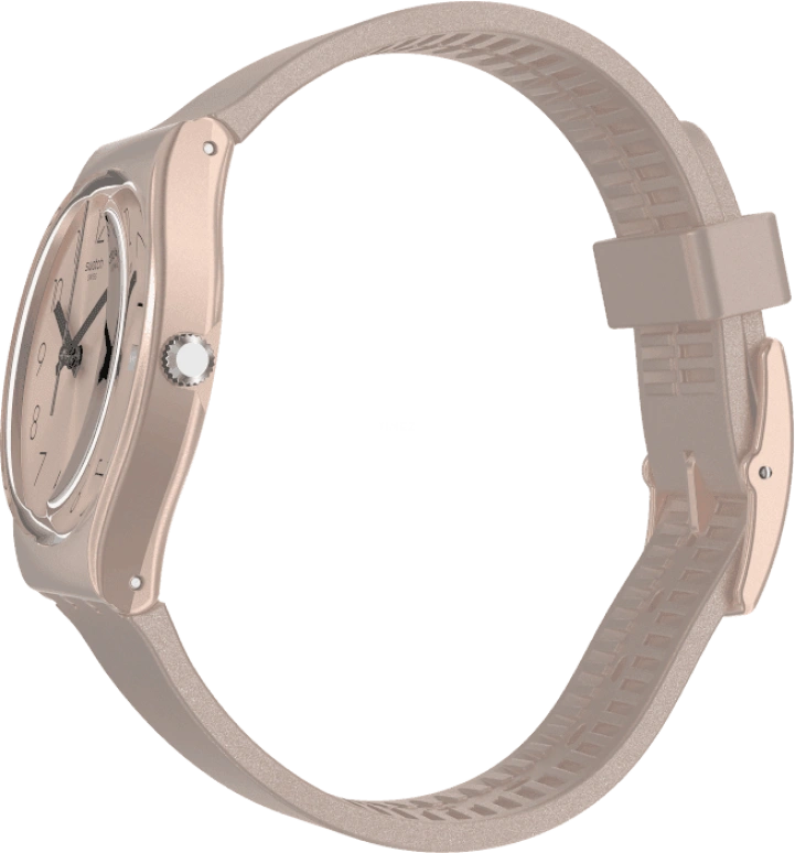 Swatch,Originals 34mm,34mm,Plastic,Pink,Sapphire,Crystal Glass,GP403