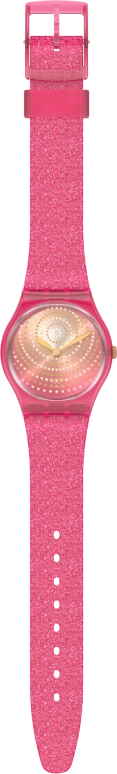 Swatch,Originals 34mm,34mm,Plastic,Pink,Sapphire,Crystal Glass,GP169