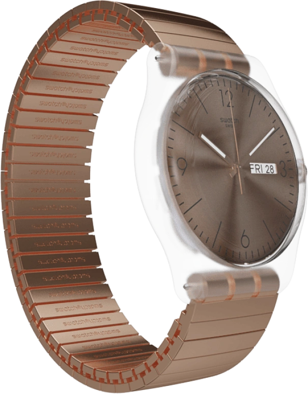 Swatch,Originals 41mm,41mm,Plastic,Gold,SUOK707