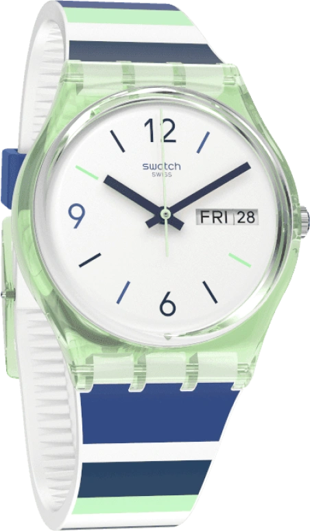 Swatch,Originals 34mm,34mm,Plastic,White,Open,GG711