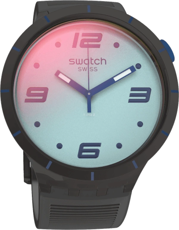 Swatch,Originals 47mm,47mm,Plastic,Sapphire,Crystal Glass,Closed,SO27B121