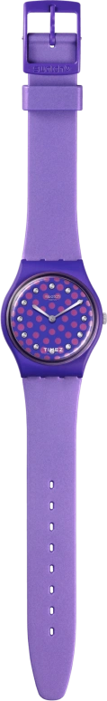 Swatch,Originals 34mm,34mm,Bioceramic,Purple,Pink,Quartz,Sapphire,Crystal Glass,Round,SO31V100