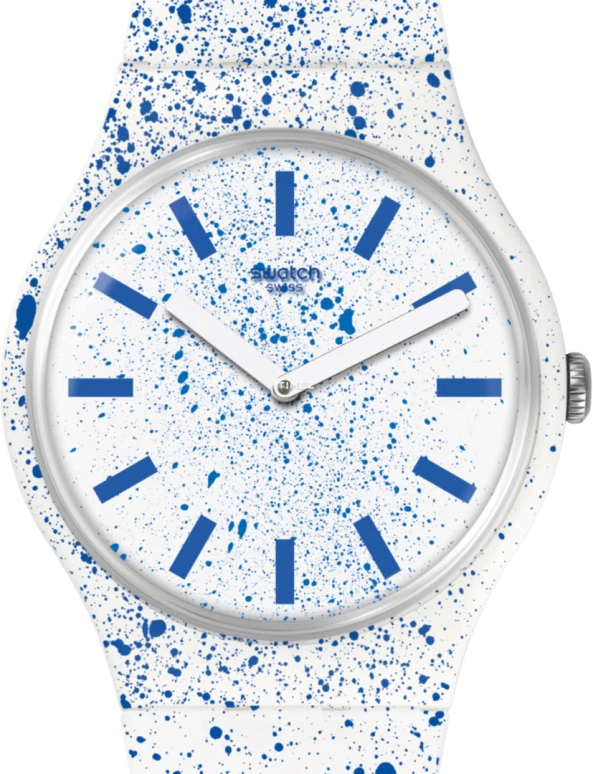 Swatch,Originals 41mm,41mm,Plastic,White,Quartz,Tonneau,SUOW160