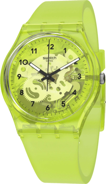 Swatch,Originals 34mm,34mm,Plastic,Green,GG227