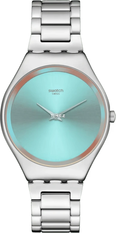 Swatch,Swatch Essentials 38mm,38mm,Stainless Steel,Grey,Quartz,Sapphire,Crystal Glass,Tonneau,SYXS155G