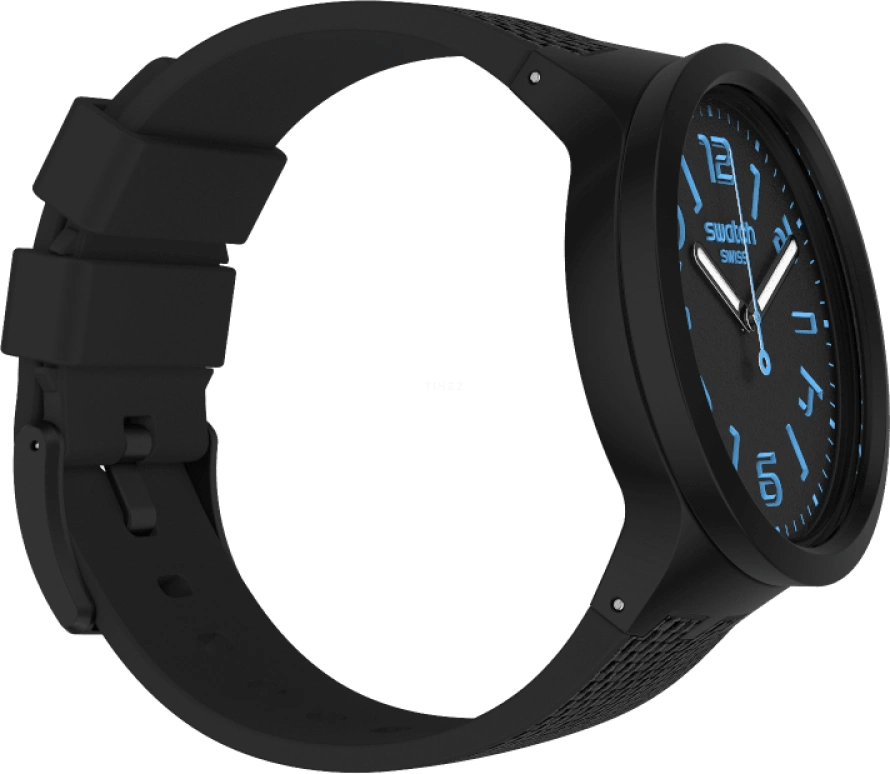 Swatch,THE BOLD 47mm,47mm,Plastic,Black,Sapphire,Crystal Glass,SO27B118