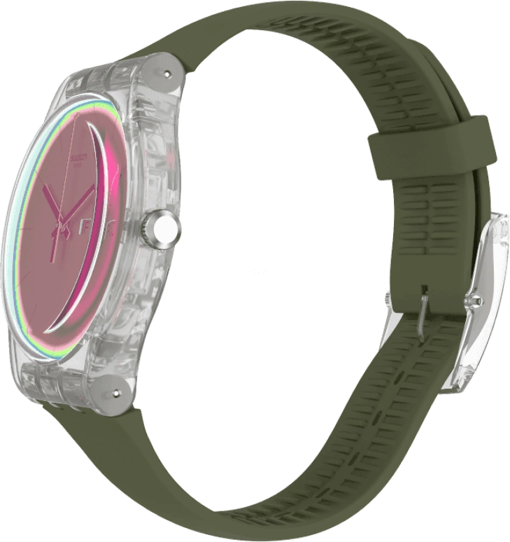 Swatch,Originals 41mm,41mm,Plastic,Pink,Quartz,Sapphire,Crystal Glass,Round,SUOK714