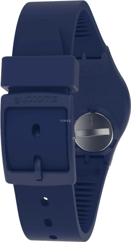 Swatch,Originals 39.20mm,39.20mm,Plastic,Blue,Sapphire,Crystal Glass,Closed,GN726