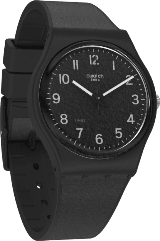 Swatch,Originals 34mm,34mm,Plastic,Black,GB326