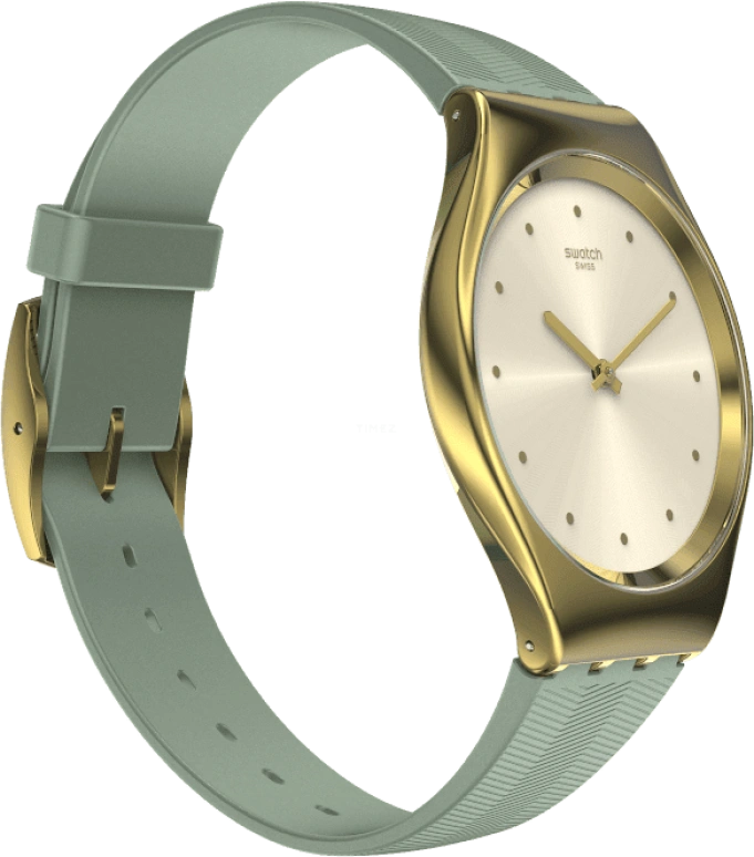 Swatch,SKIN 38mm,38mm,Gold,Closed,SYXG113