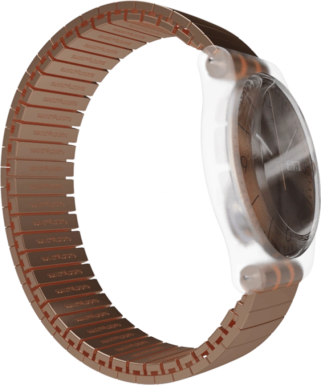 Swatch,Originals 41mm,41mm,Plastic,Gold,SUOK707
