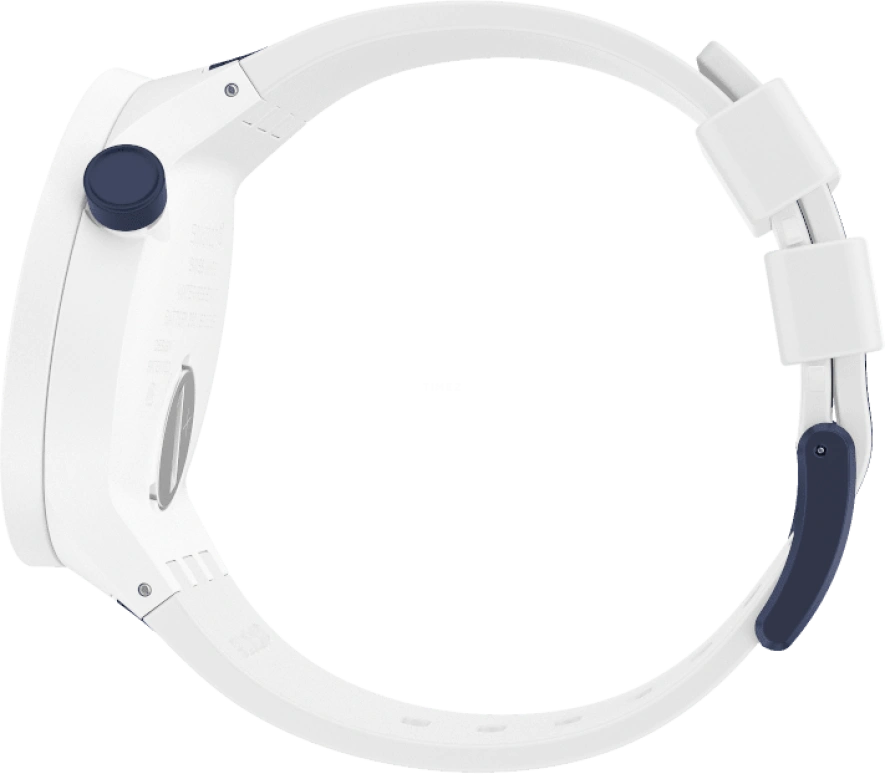 Swatch,THE BOLD 47mm,47mm,Plastic,White,Sapphire,Crystal Glass,Closed,SO27W102
