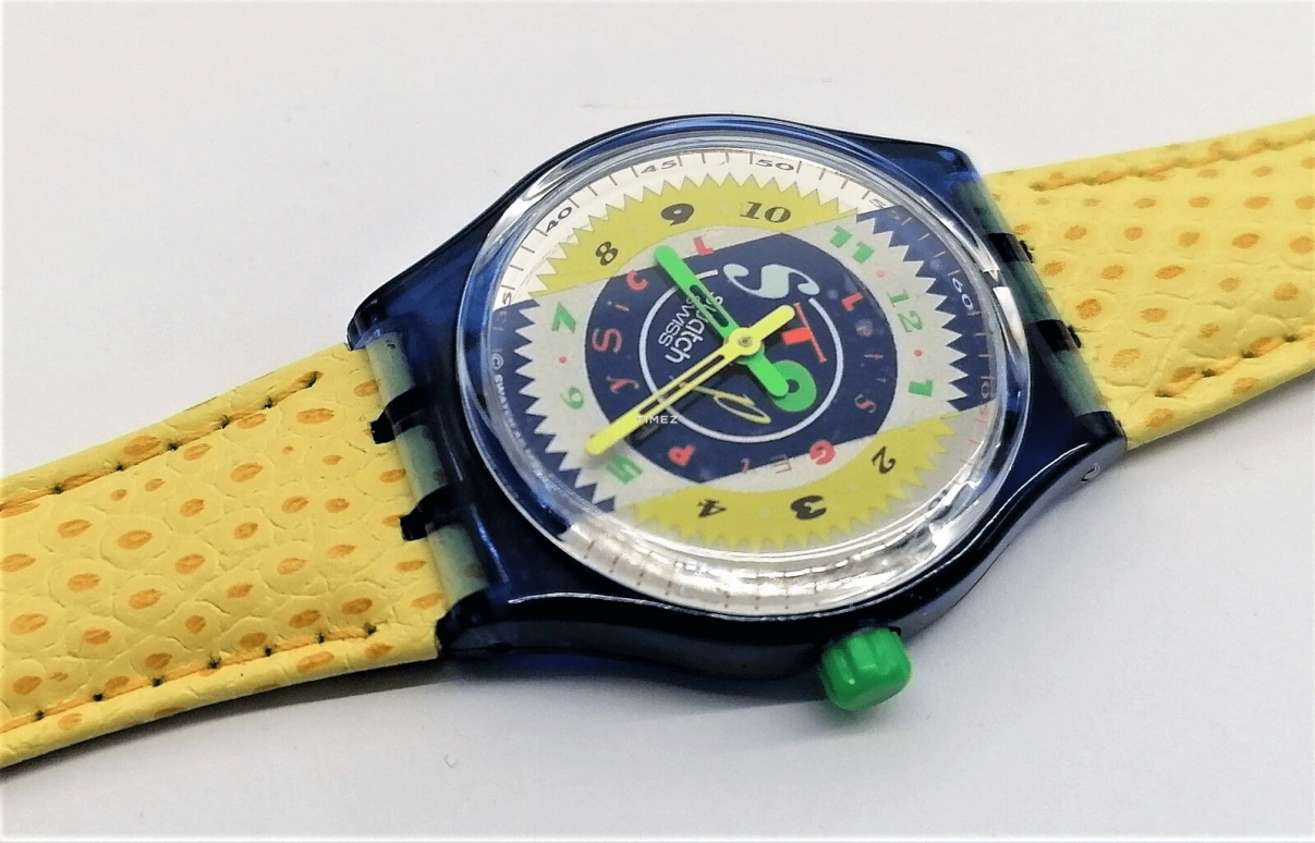 Swatch,Other ,Plastic,Multi-Color,Quartz,Sapphire,Crystal Glass,Round,SSN101