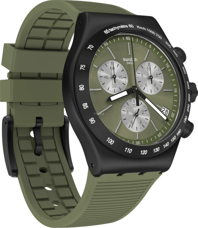 Swatch,IRONY 43x49mm,43x49mm,Green,YVB411