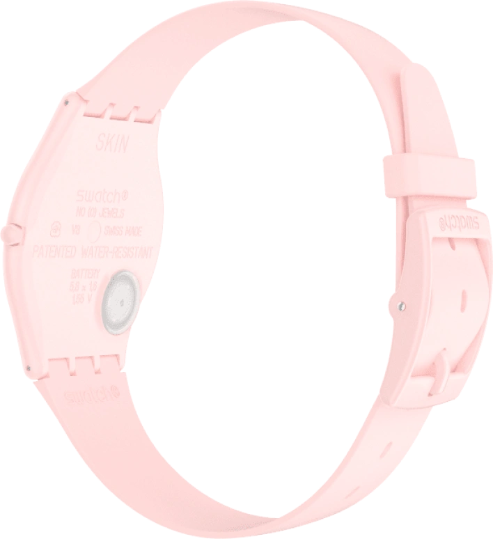 Swatch,SKIN 34mm,34mm,Ceramic,Pink,Closed,SS09P100