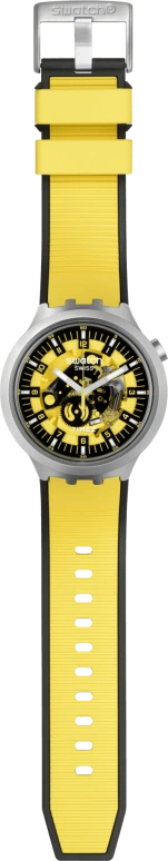 Swatch,IRONY 47mm,47mm,Stainless Steel,Yellow,Quartz,Sapphire,Crystal Glass,Round,SB07S109