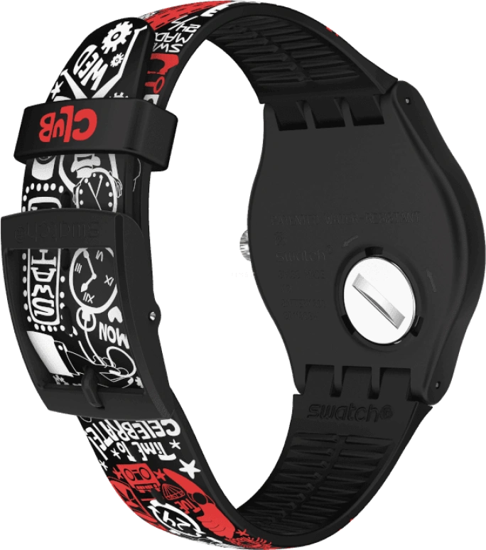 Swatch,Originals 41mm,41mm,Plastic,Black,SUOZ322