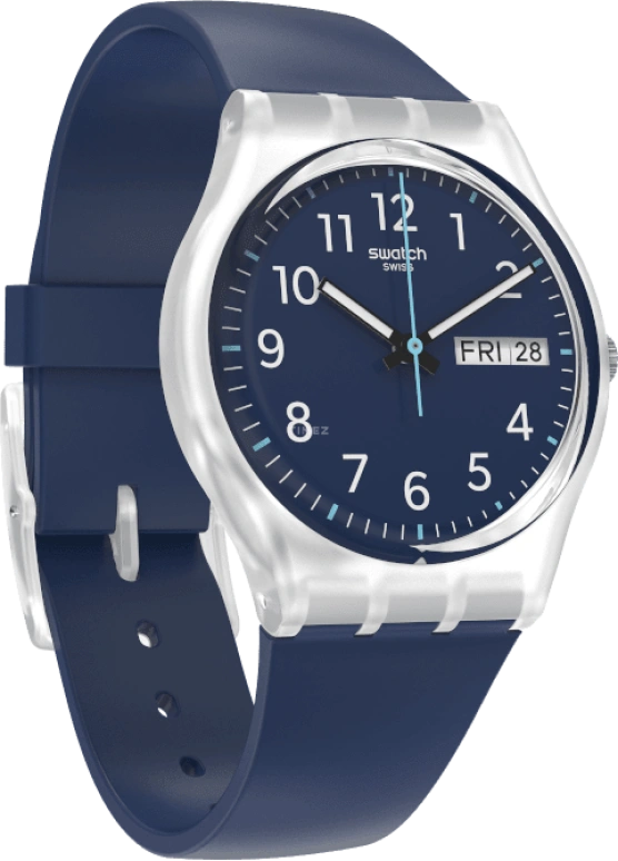 Swatch,Originals 34mm,34mm,Blue,Open,GE725