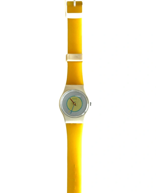 Swatch,Other 25mm,25mm,Plastic,Silver White,Yellow,Quartz,Tonneau,White,LW106