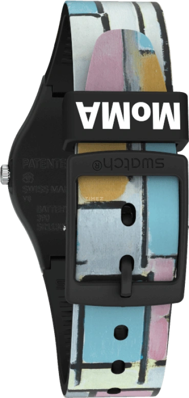 Swatch,Originals 34mm,34mm,Plastic,Pink,Closed,GZ350