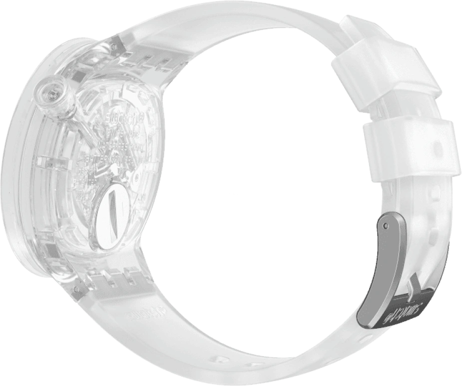 Swatch,THE BOLD 47mm,47mm,Plastic,Transparent,SO27E100