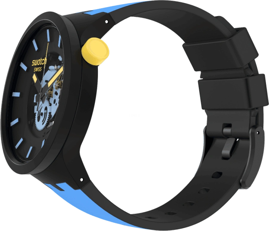 Swatch,THE BOLD 47mm,47mm,Black,SB03B108