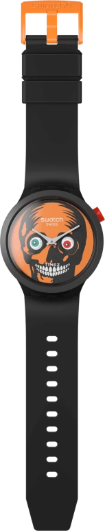 Swatch,Other 47mm,47mm,Bioceramic,Orange,Quartz,Sapphire,Crystal Glass,Round,SB03B700