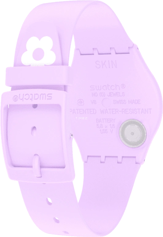 Swatch,SKIN 34mm,34mm,Ceramic,Multi-Color,Quartz,Round,Pink,SS09V101