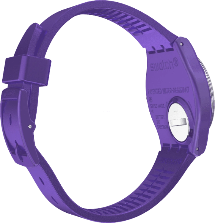 Swatch,Originals 34mm,34mm,Plastic,Purple,GV402