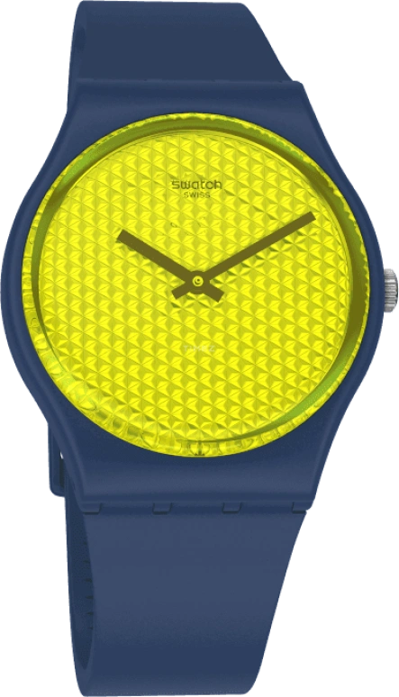 Swatch,Originals 34mm,34mm,Plastic,Yellow,GN266