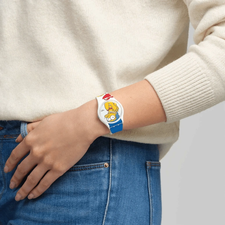 Swatch,Originals 34mm,34mm,Bio-sourced,White,Quartz,Sapphire,Crystal Glass,Round,SO28Z116