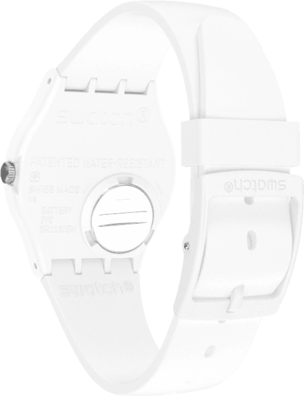 Swatch,Originals 34mm,34mm,Bioceramic,Ceramic,White,Quartz,Round,SO31W101