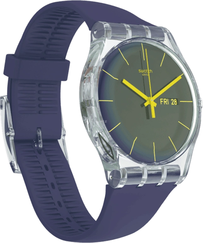 Swatch,Originals 41mm,41mm,Plastic,Purple,SUOK712
