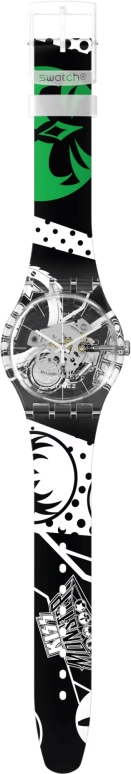 Swatch,Other 41mm,41mm,Plastic,Transparent,Quartz,Sapphire,Crystal Glass,Round,SUOK145,SUOK145-059