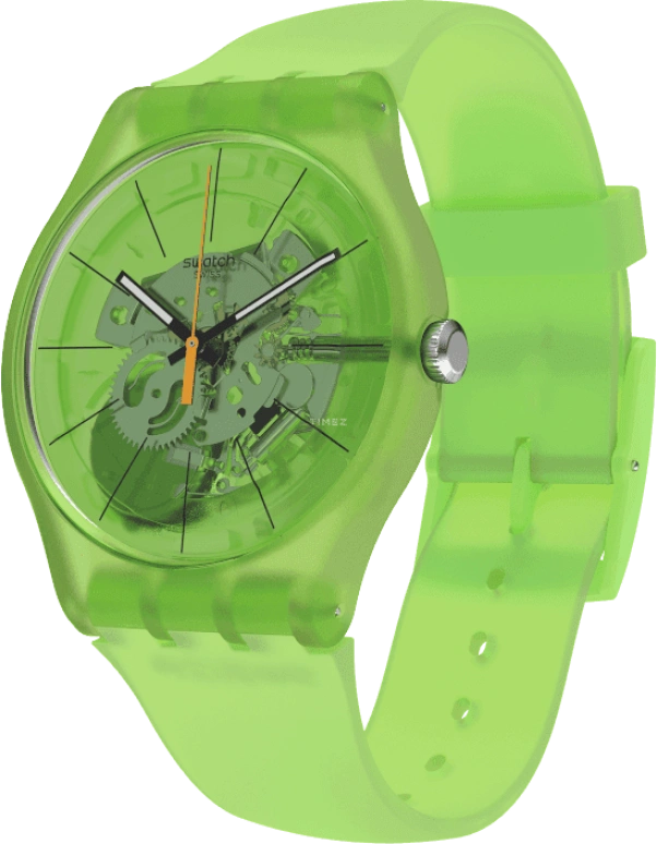 Swatch,Originals 41x47.40mm,41x47.40mm,Plastic,Green,SUOG118