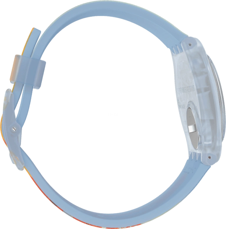 Swatch,Originals 34mm,34mm,Plastic,Blue,Quartz,Sapphire,Crystal Glass,Round,GZ357
