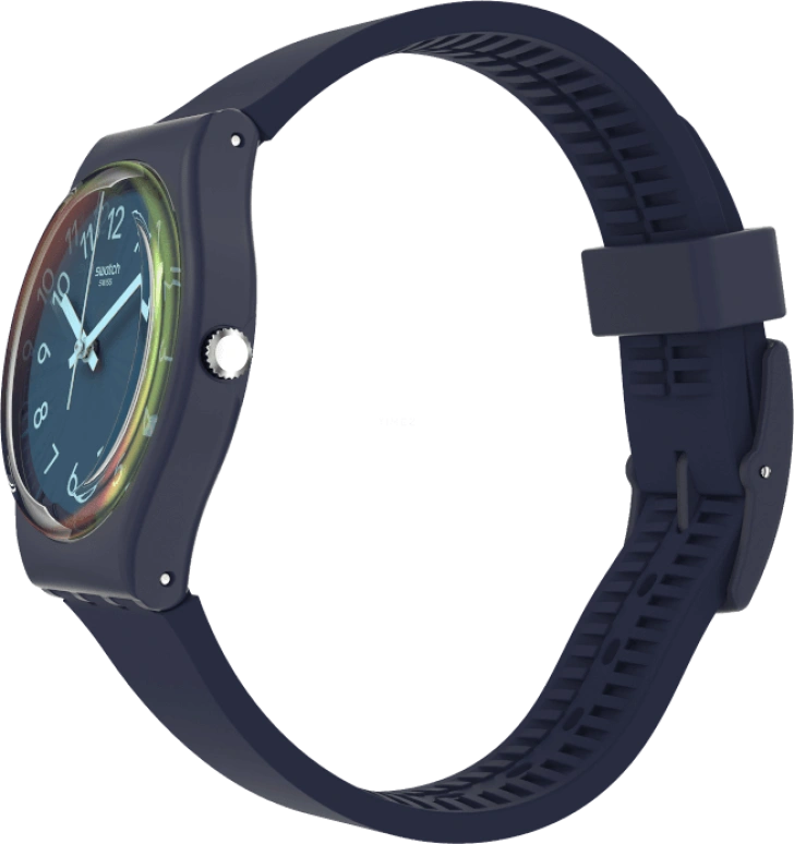 Swatch,Originals 34mm,34mm,Plastic,Blue,Closed,GN274