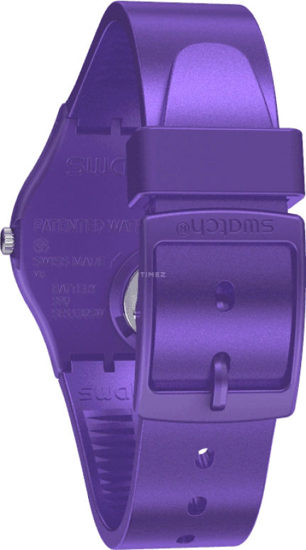 Swatch,Originals 34mm,34mm,Plastic,Purple,GV402