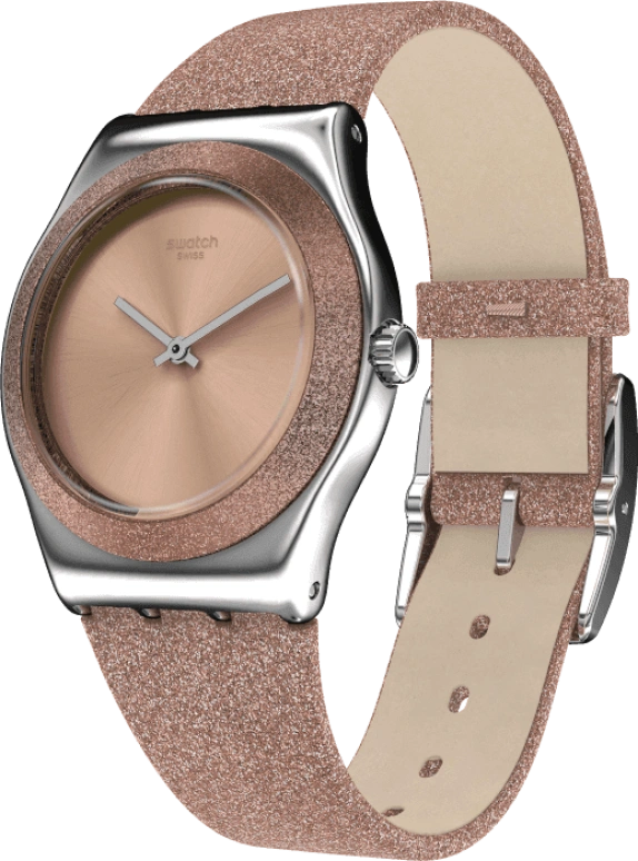 Swatch,IRONY 33x38mm,33x38mm,Coffee,Brown,YLS220