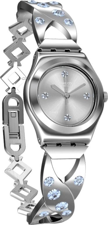 Swatch,IRONY 25mm,25mm,Stainless Steel,Silver White,YSS332G