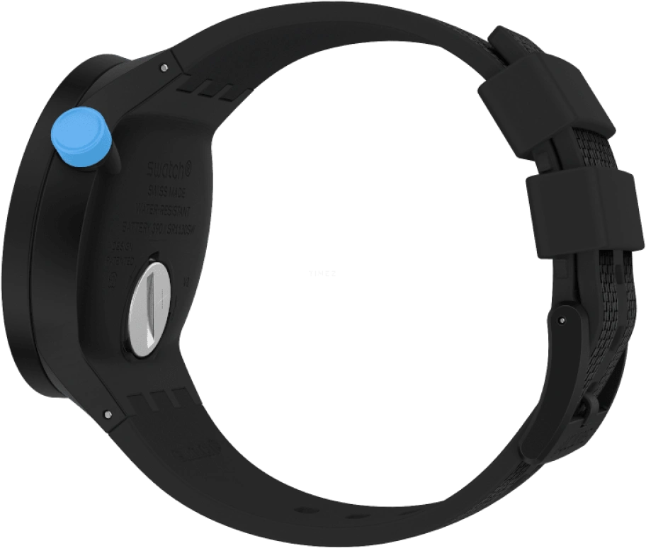 Swatch,THE BOLD 47mm,47mm,Plastic,Black,Sapphire,Crystal Glass,SO27B118