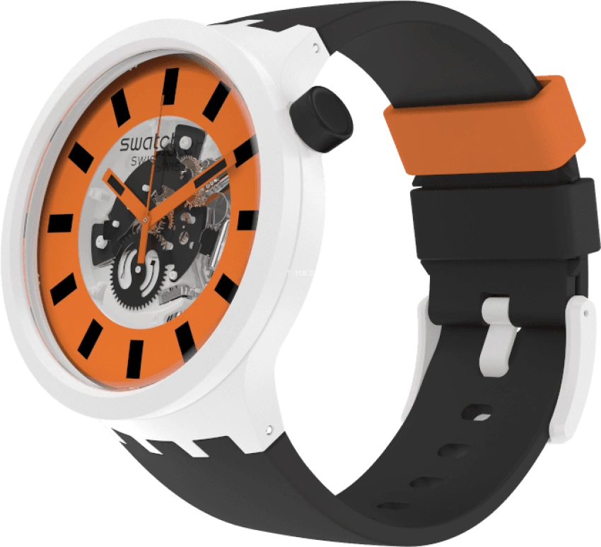Swatch,THE BOLD 47mm,47mm,Bioceramic,Ceramic,Orange,SB03M104