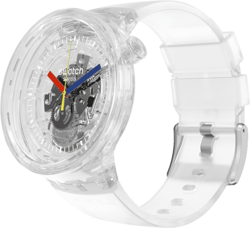 Swatch,THE BOLD 47mm,47mm,Plastic,Transparent,SO27E100