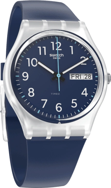 Swatch,Originals 34mm,34mm,Blue,Open,GE725