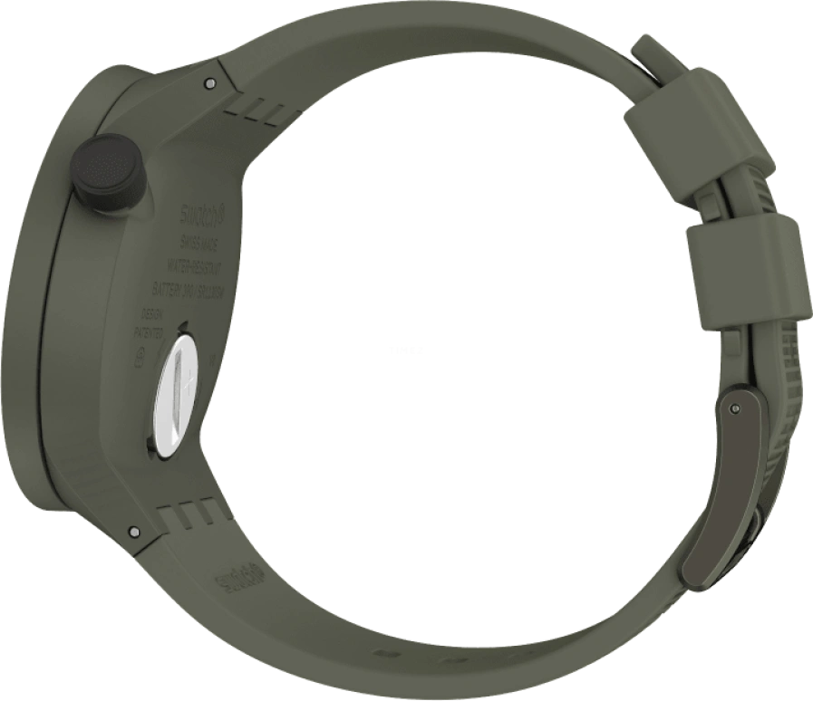 Swatch,THE BOLD 47mm,47mm,Plastic,Green,Sapphire,Crystal Glass,SO27M105