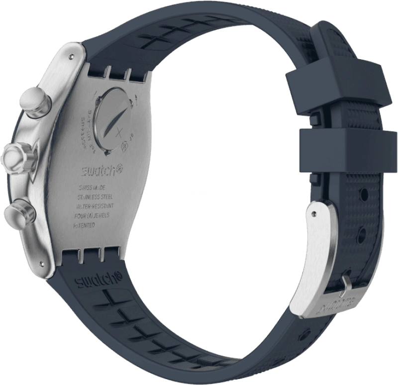 Swatch,IRONY 43mm,43mm,Stainless Steel,Blue,YVS454