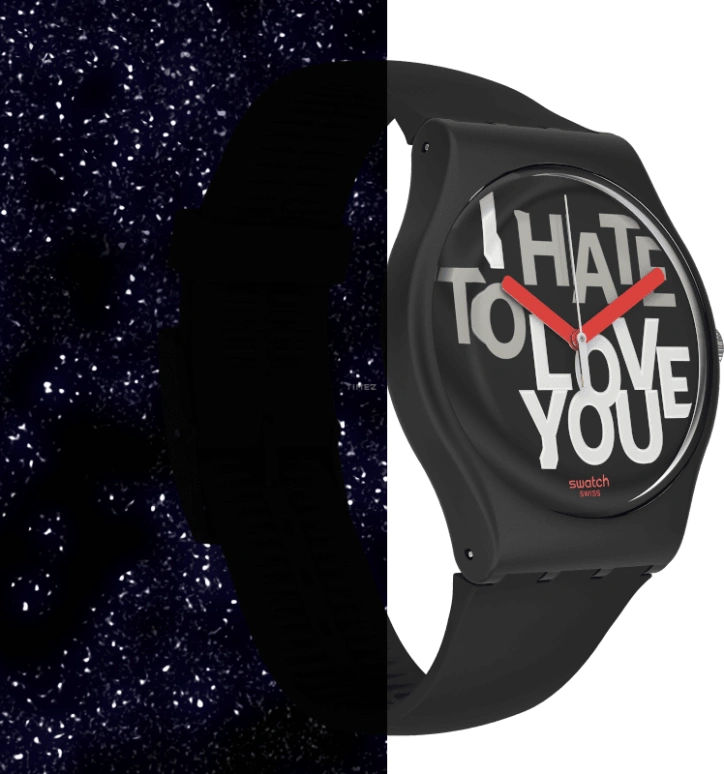 Swatch,Originals 41mm,41mm,Plastic,Black,Closed,SUOB185