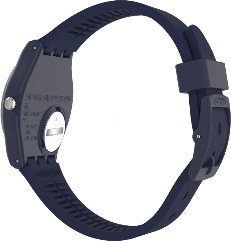 Swatch,Originals 34mm,34mm,Plastic,Blue,Closed,GN274